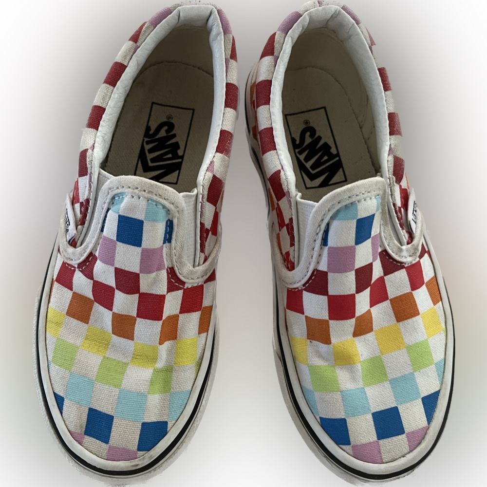Vans || Toddler 11 Rainbow Slip on Sneakers